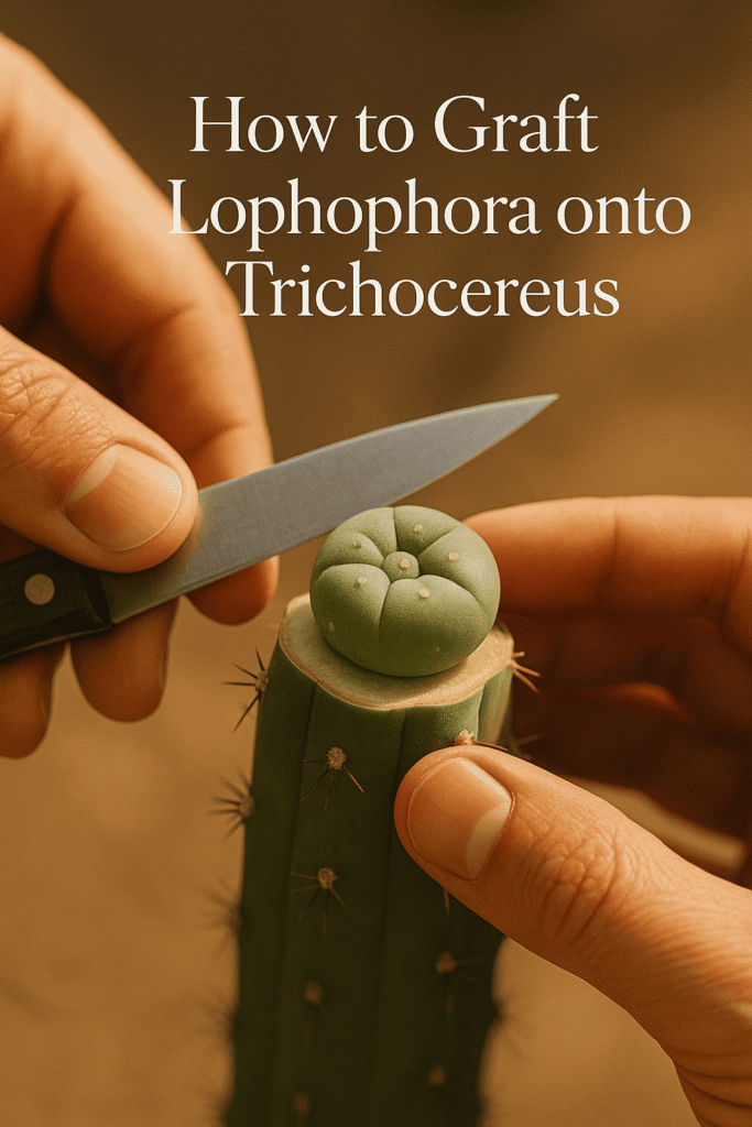 How to Graft Lophophora onto Trichocereus